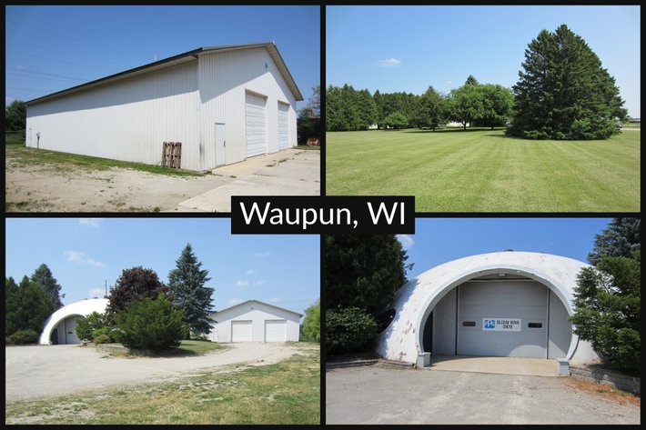 Image for 72'x20' Concrete Dome Building, 60'x80' Steel Pole Building on 2.22± Acres, Versatile Commercial Property - Waupun, WI
