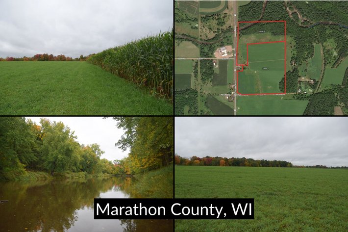 Image for 100± Acres, Tillable & Recreational Land, Frontage on Big Eau Pleine River, Stratford - Marathon County, WI