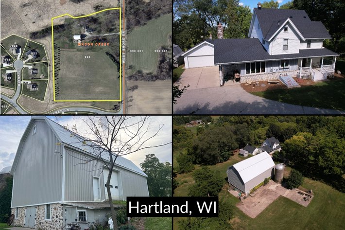 Image for 4 Bedroom, 2.5 Bath, 2200± Sq Ft Home, Barn and Cabin on 12.5± Acres, Prime Farmette Opportunity - Hartland, WI