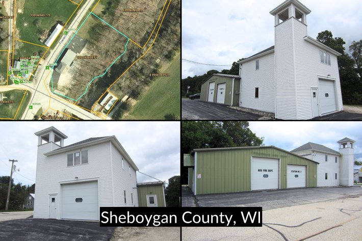 Image for Unique Riverfront Property on 0.46± Acre Lot with Endless Potential, Zoned CMU, Former Franklin Fire Department Building North of Plymouth - Sheboygan County, WI