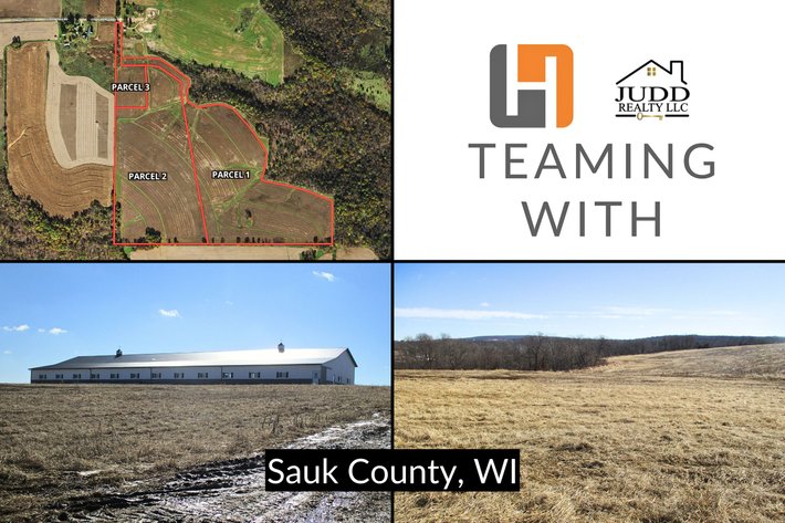 Image for 89± Acres & 208x76 Shed, Offered in 3 Parcels, Excellent Ridge Top Farm Land, Mostly Tillable Near Loganville - Sauk County, WI