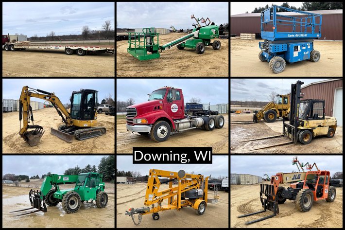 Image for North Country Equipment Rental Company Liquidation - Telehandlers, Boom Lifts, Mini Excavator, Semi, Trailer & More - Downing, WI