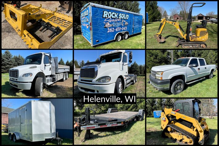 Image for Business Liquidation Retirement Auction: Skid Steers, Trucks, Trailers, Lawn & Garden Equipment, Attachments, Concrete & Carpentry Tools - Helenville, WI