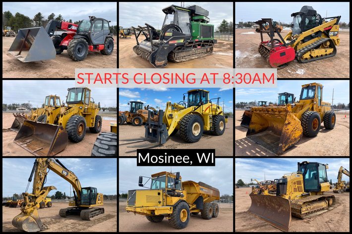 Image for LIVE/ONLINE Spring 2026 Nitke R2 - Yellow Iron, Skid Steers and Construction Equipment - Mosinee, WI