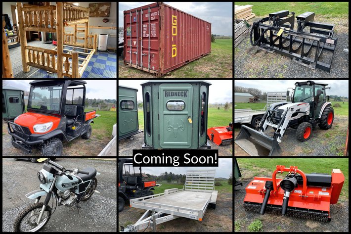Image for Tim Heinz - Bobcat Tractor, Kubota RTV, Bear Aluminum Trailer, 20' Container & More - Eleva, WI