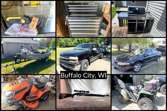 Image for Swenson Estate - 1999 Chevy Silverado Truck, 2000 Pontiac Bonneville, Kawasaki Four Wheeler, Boat & Trailer - Buffalo City, WI