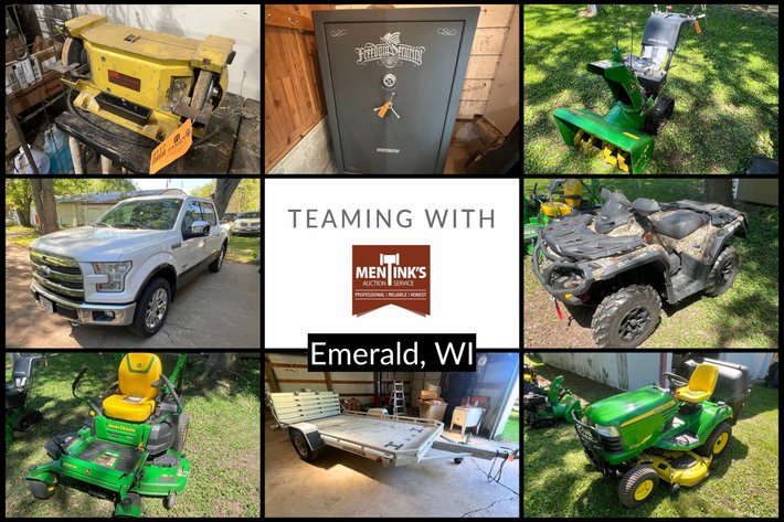 Image for Mentink Auction - Janice Fleming Auction - King Ranch Ford, 4 Wheeler, Lawn Mowers & More - Emerald, WI