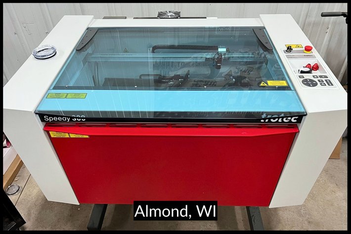Image for Trotec Speedy 300 80 Watt CO2 Laser Engraver - Almond, WI