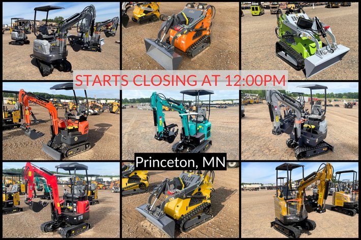 Image for Pike June 2026 Ring 2 - Mini Skid Steers and Mini Excavators - Princeton, MN