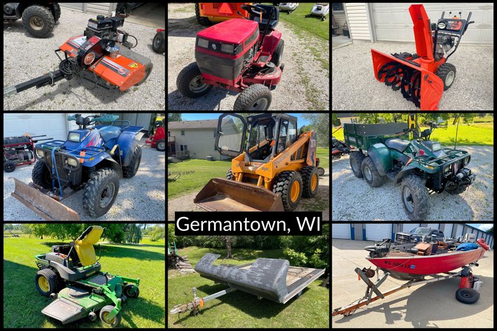 Image for Personal Estate Moving Auction - Skid Steer, ATV, Boat, Lawn & Garden Equipment, Hunting Equipment, Hand Tools & More - Germantown, WI