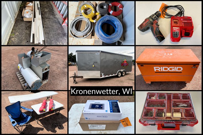 Image for WI Department of Revenue - 2016 Enclosed Trailer and Contents  - Kronenwetter, WI