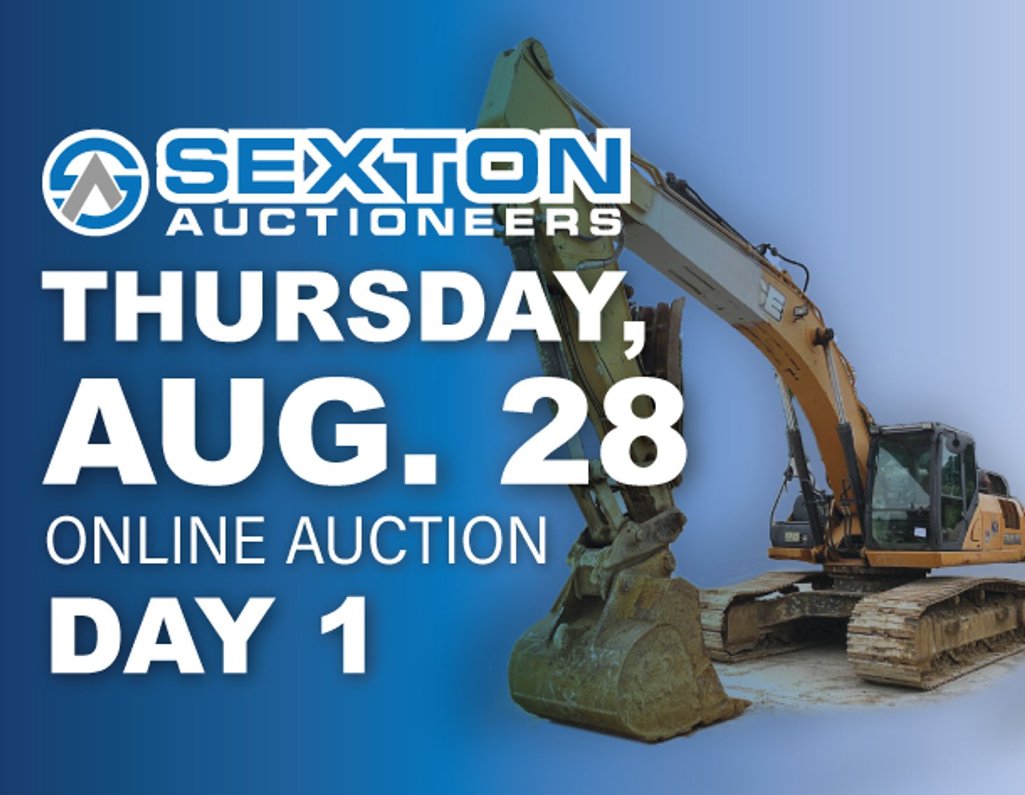 Image for Sexton Auctioneers August 2025 Online Equipment Auction (Day One - August 28th)