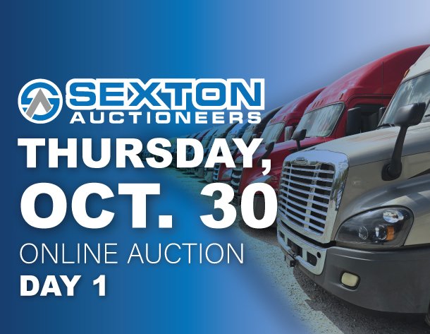 Image for Sexton Auctioneers October 2025 Online Equipment Auction (Day One - October 30th)
