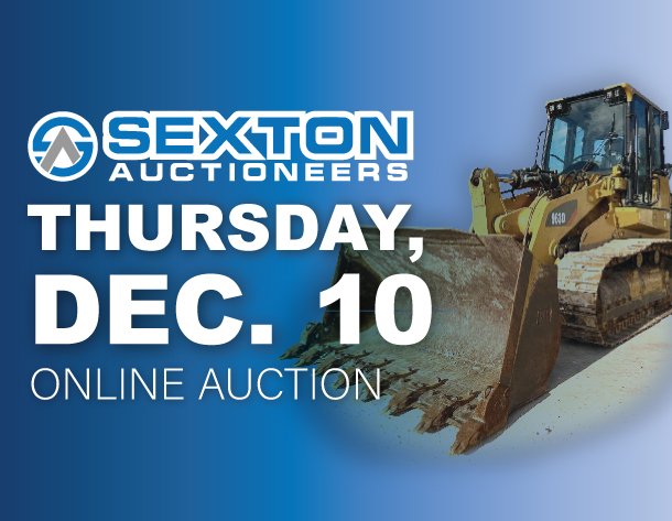 Image for December 10th  | Sexton Auctioneers December 2026 Online Equipment Auction