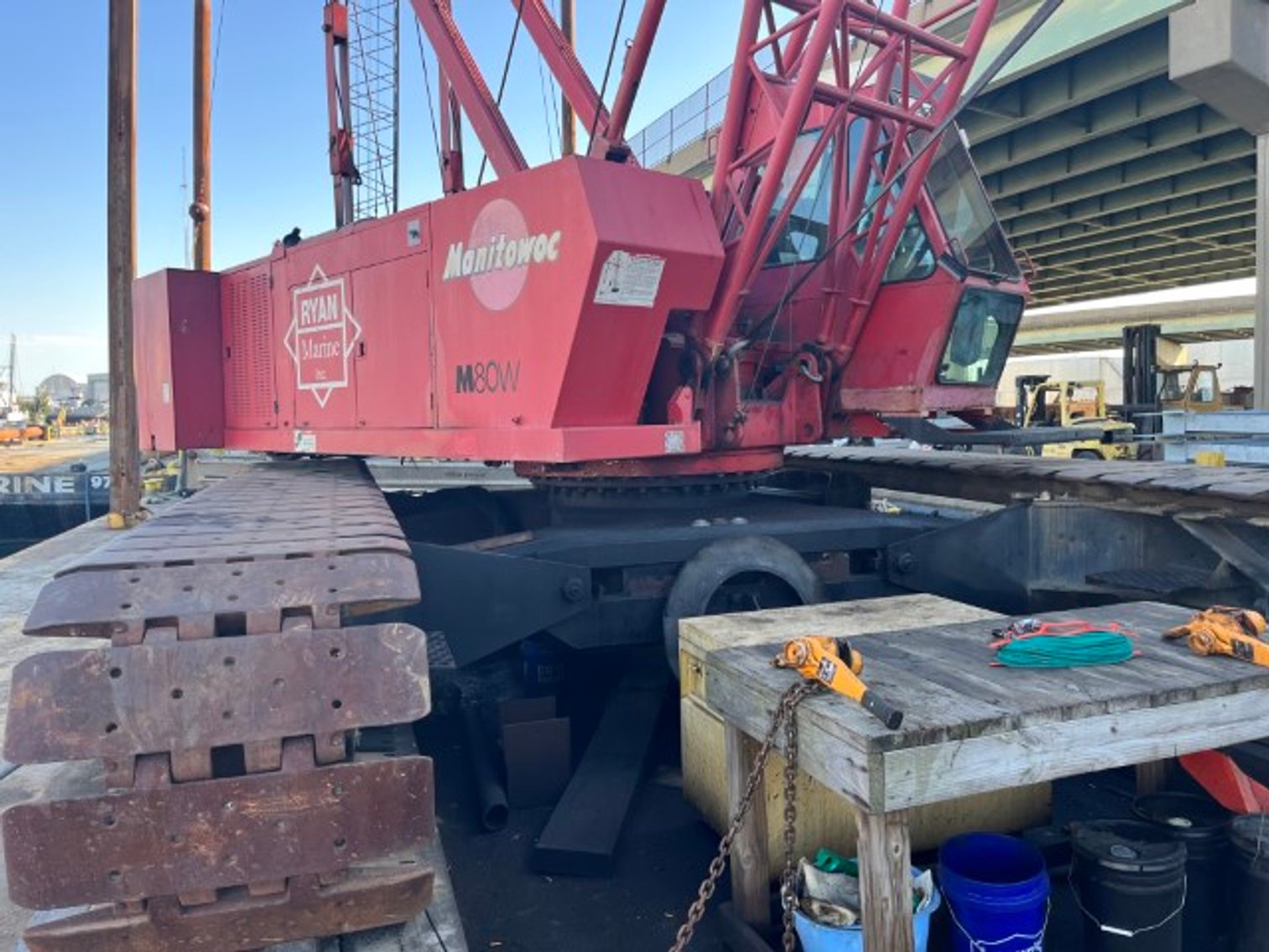 Image for MANITOWOC M80W Crawler Lattice Boom Crane - Norfolk VA