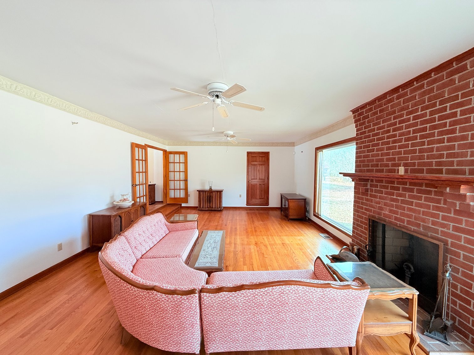 Image for Selling for the Estate of Howard Gaines. Idyllic Country Retreat: 2100 Sq. 3 Bed/3 Bath Versatile Brick Ranch on 2.46 Acres With an additional 2100 Sq. Finished basement