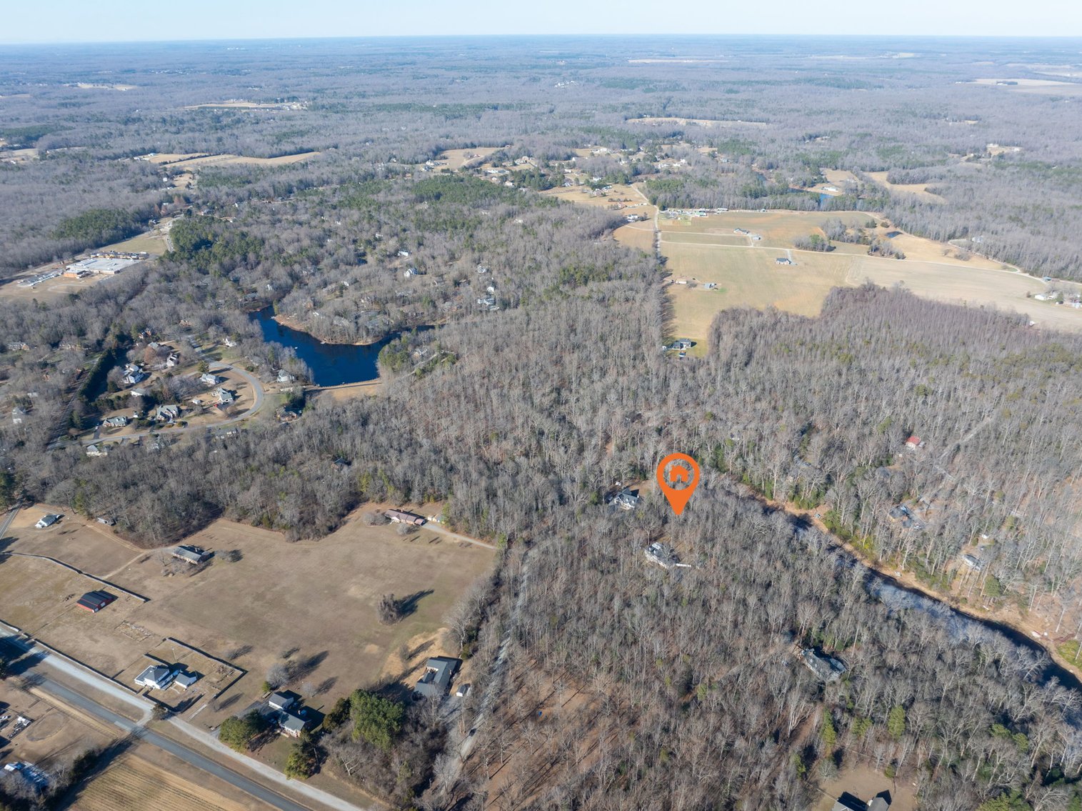 Image for Historic Pine Slash Estate - 10-Acre Colonial with Lake Frontage & Civil War Features - Former Patrick Henry Land!