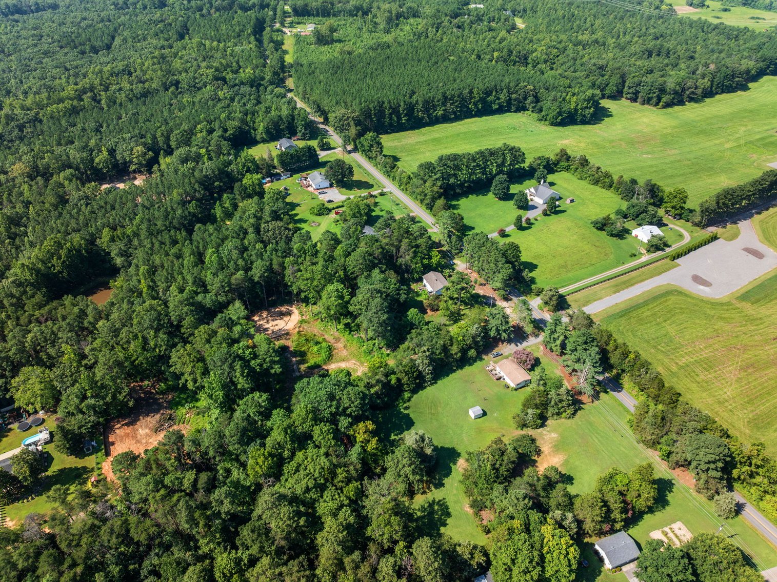 Image for Multi Choice Real Estate Auction - 3-Bedroom Country Ranch on 1 Acre & 3.05 AC Lot with POND, Bumpass VA -  3490 Willow Brook Rd