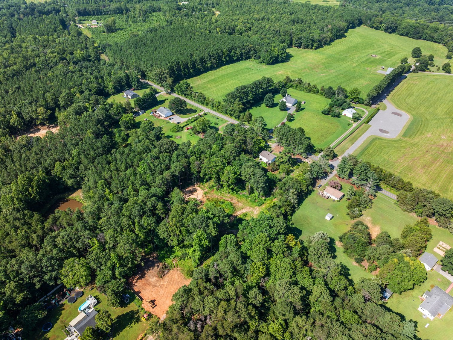 Image for Multi Choice Real Estate Auction - 3-Bedroom Country Ranch on 1 Acre & 3.05 AC Lot with POND, Bumpass VA -  3490 Willow Brook Rd