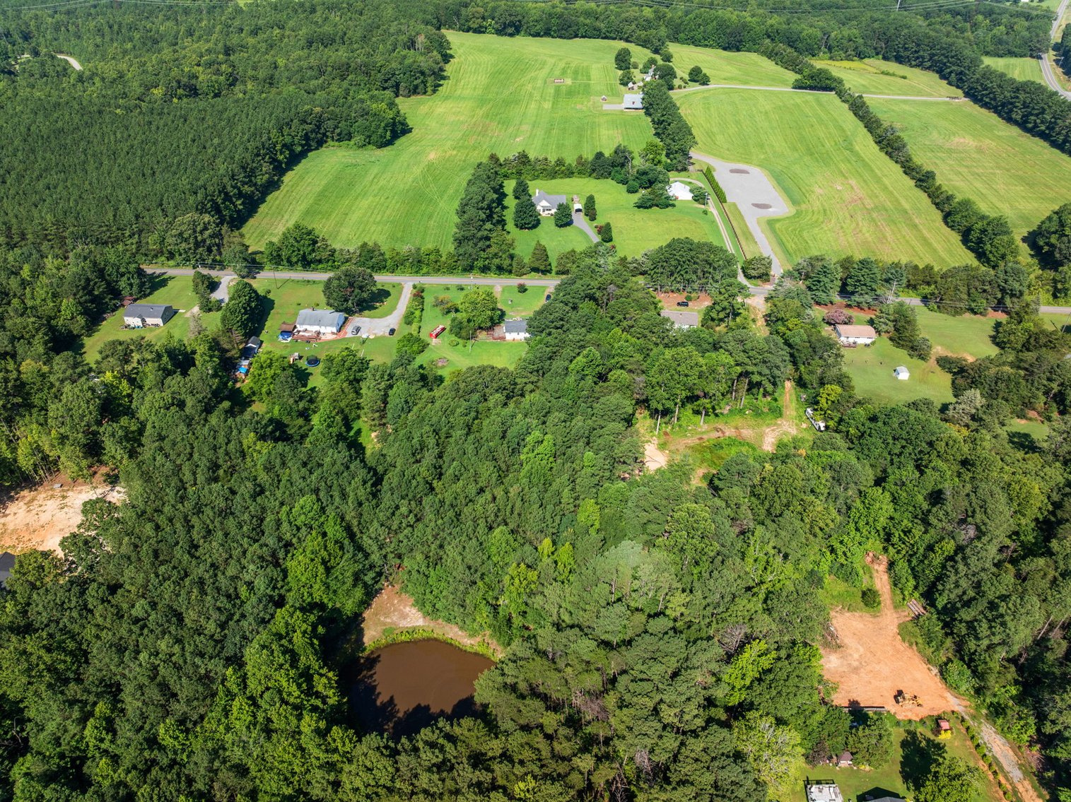 Image for Multi Choice Real Estate Auction - 3-Bedroom Country Ranch on 1 Acre & 3.05 AC Lot with POND, Bumpass VA -  3490 Willow Brook Rd
