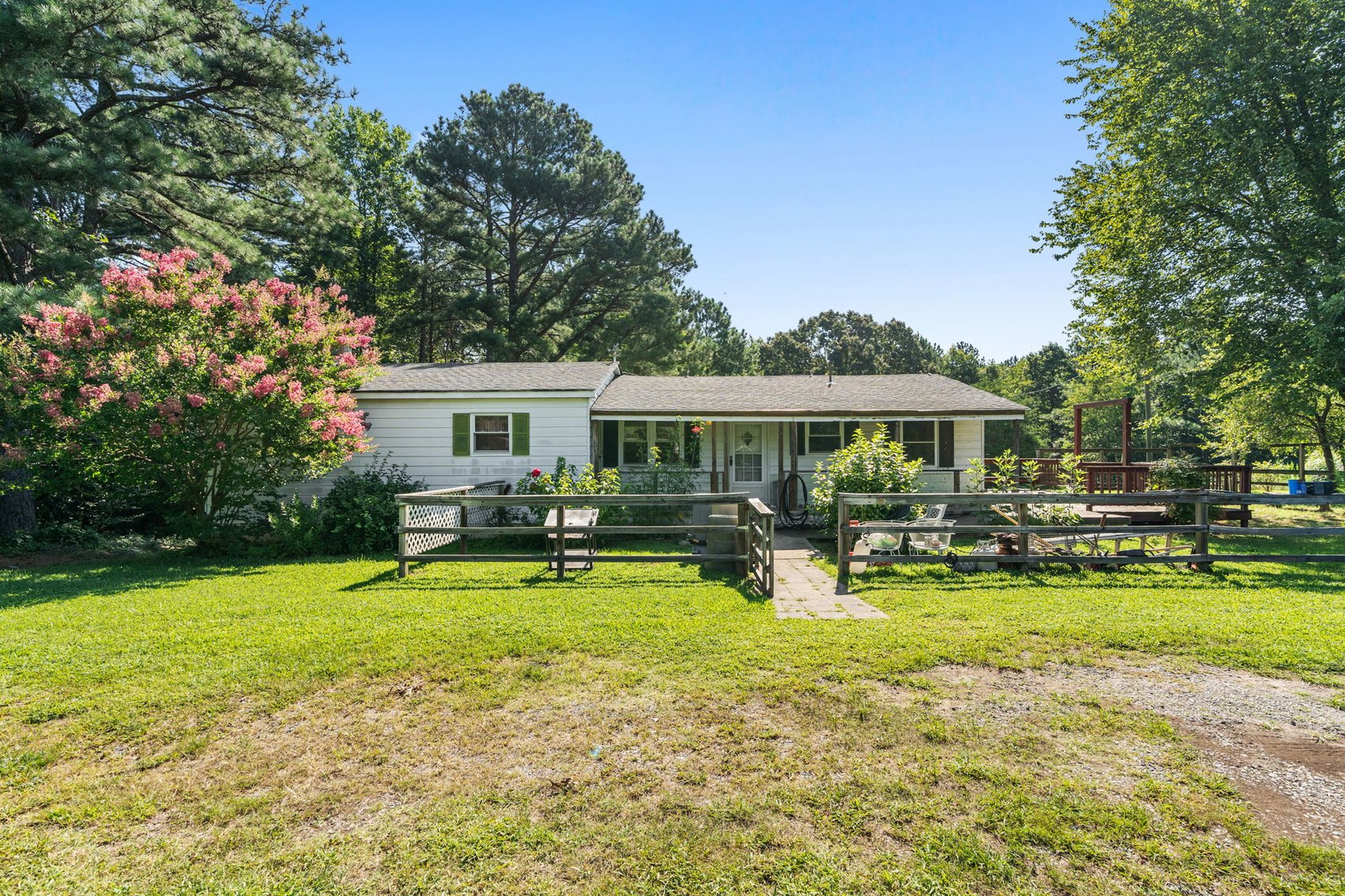 Image for Multi Choice Real Estate Auction - 3-Bedroom Country Ranch on 1 Acre & 3.05 AC Lot with POND, Bumpass VA -  3490 Willow Brook Rd