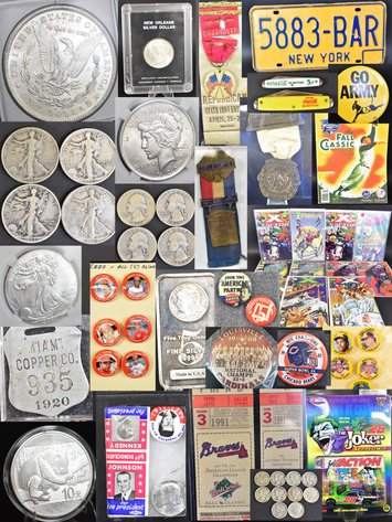 Vintage Coins, Political and Sports Memorabilia Collection