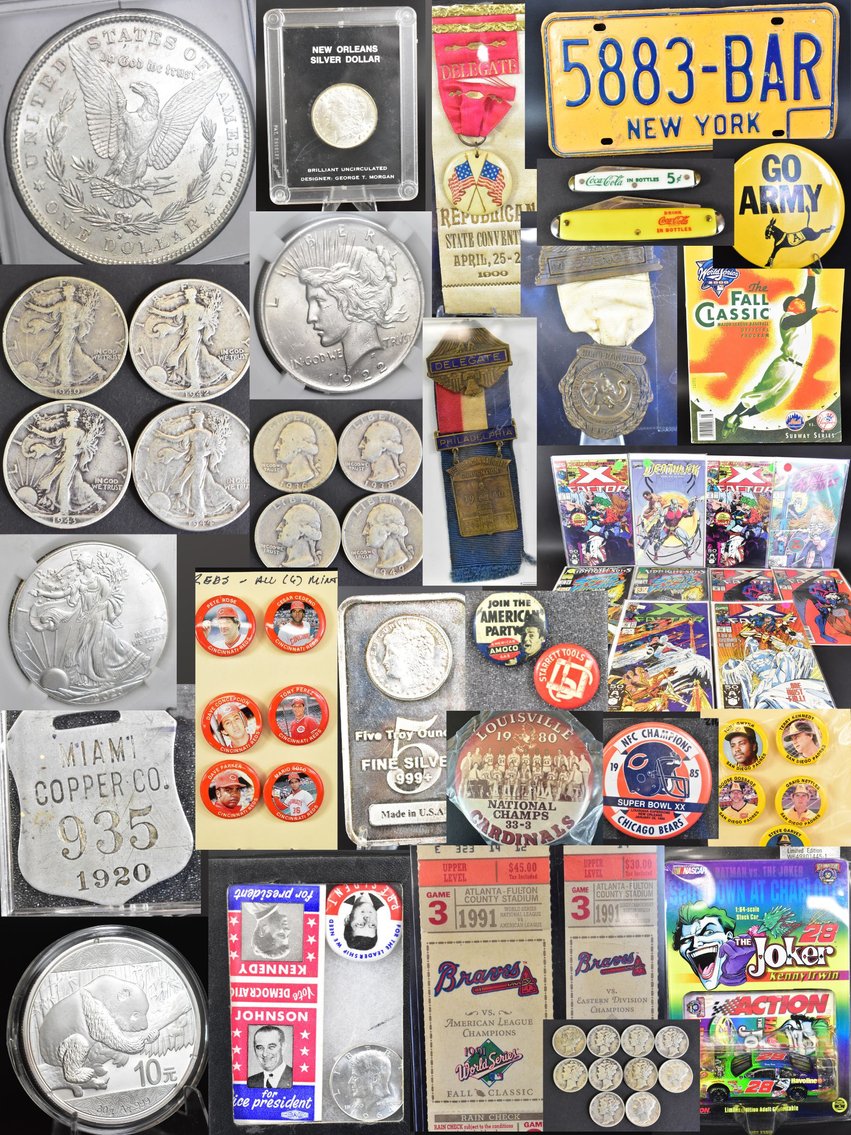 Image for Vintage Coins, Political and Sports Memorabilia Collection