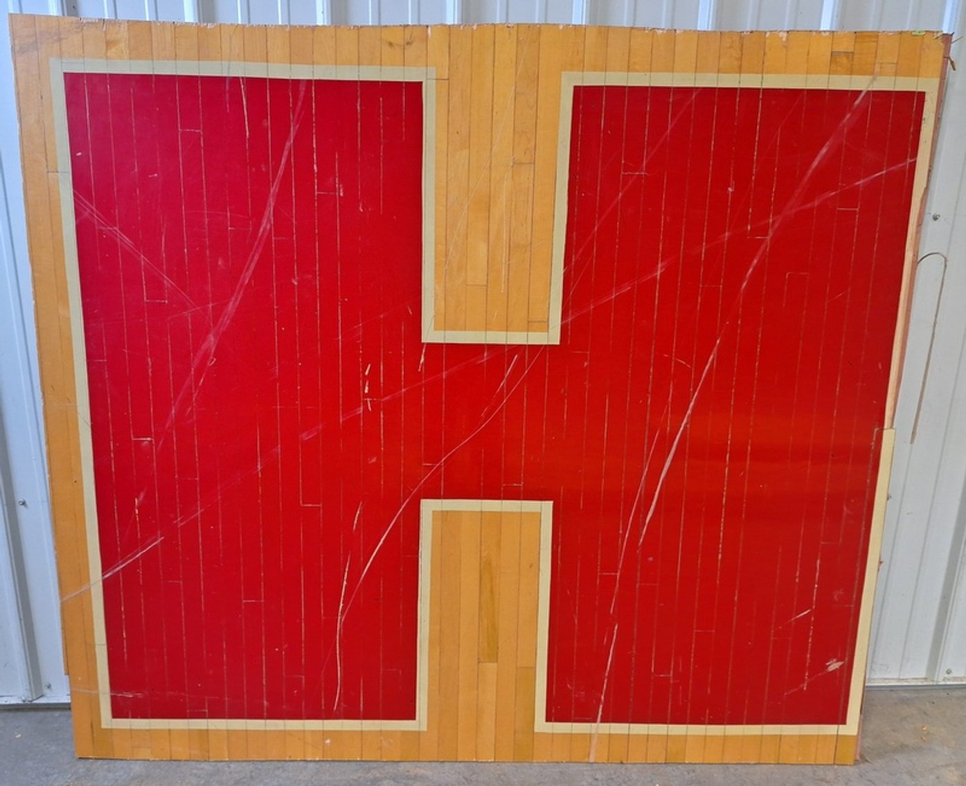 Image for Rushville Memorial Gym Floor Pieces Online Auction