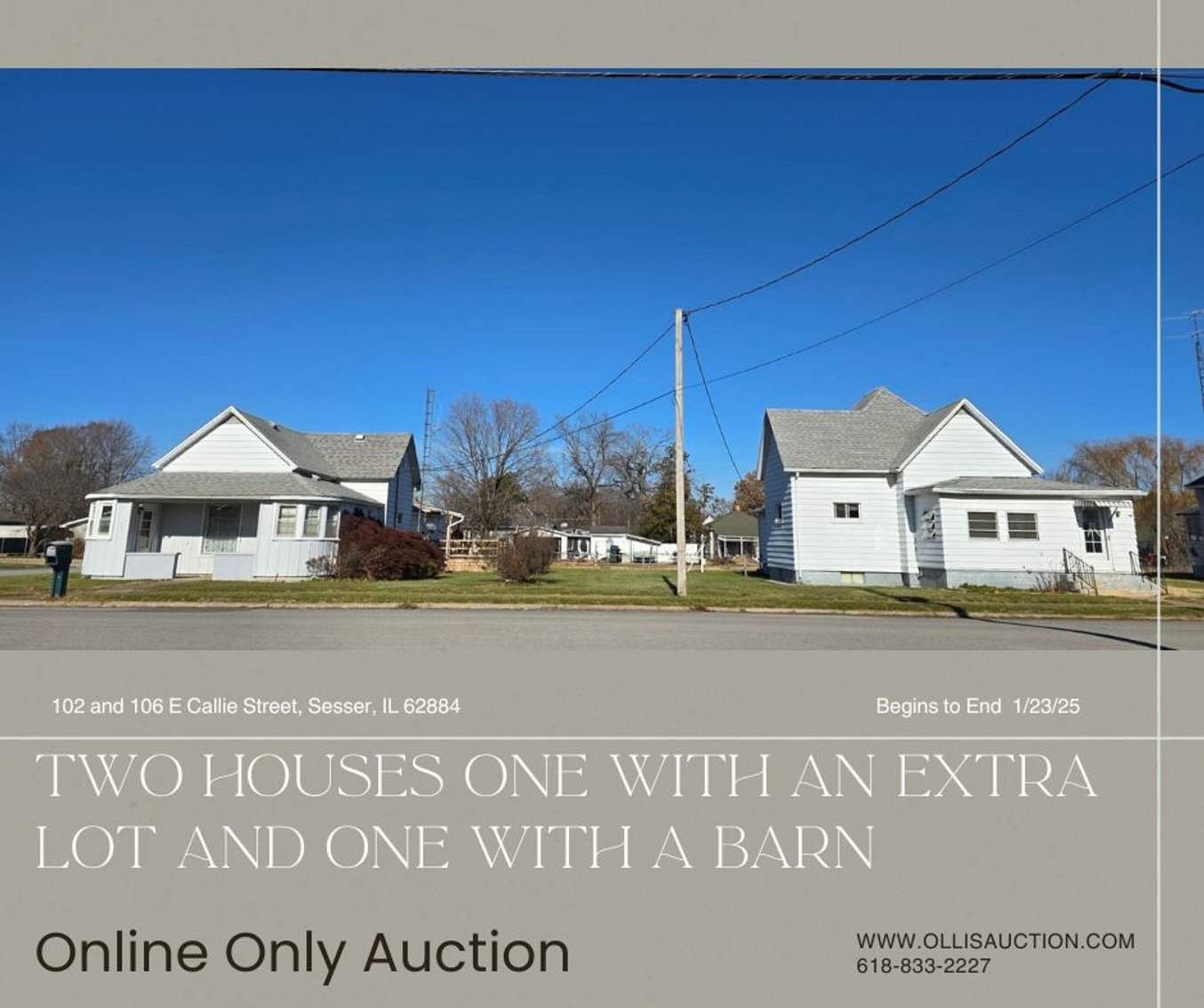 Image for Two Houses One with an Extra Lot and One with a Barn