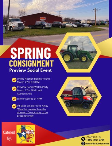 Image for 2025 Equipment, Vehicle, & ATV Spring Consignment