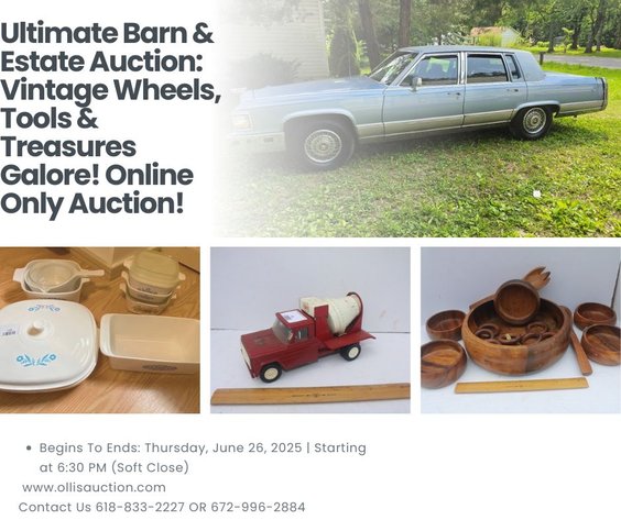Image for Ultimate Barn & Estate Auction: Vintage Wheels, Tools & Treasures Galore!