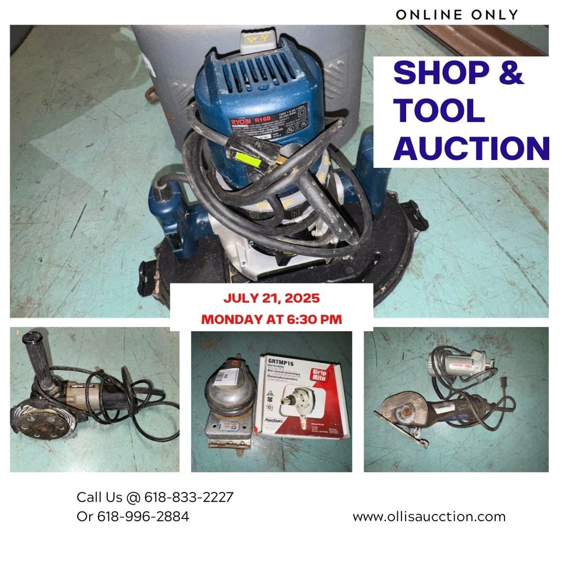Image for Shop & Tool Auction – Power Tools, Air Compressors, Ladders, Hardware Galore!