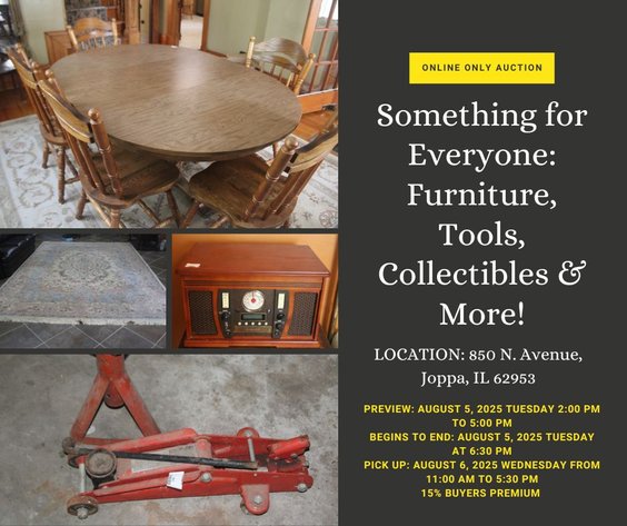 Image for Something for Everyone: Furniture, Tools, Collectibles & More!