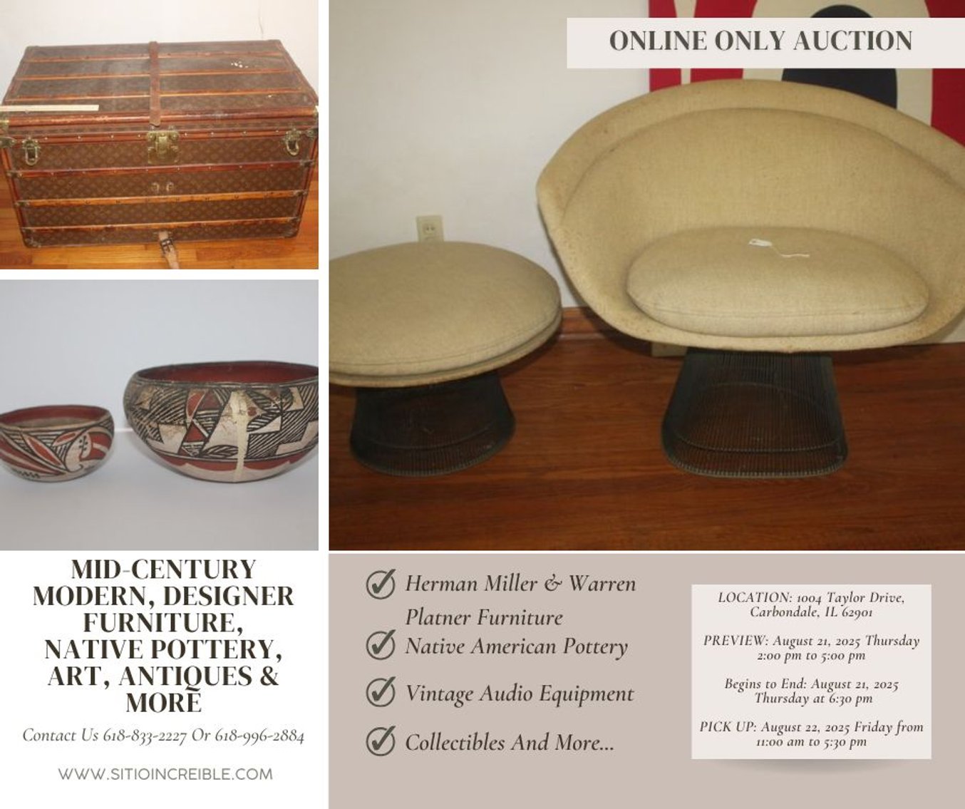 Image for Mid-Century Modern, Designer Furniture, Native Pottery, Art, Antiques & More