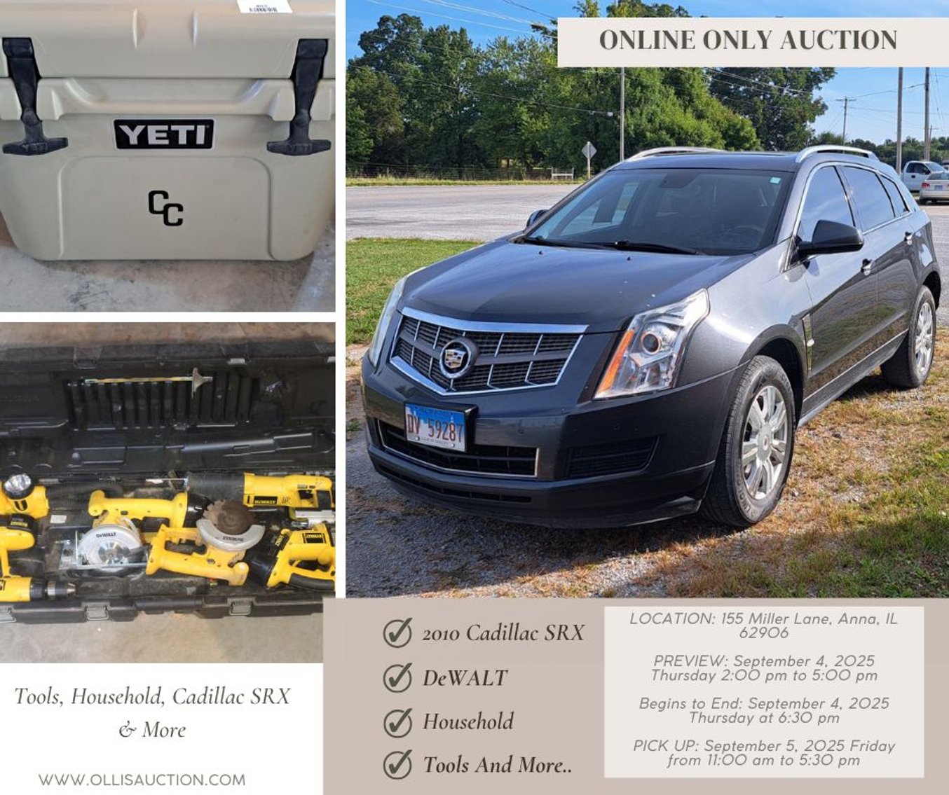 Image for Cadillac SUV, Tools, Hunting, Furniture, Antiques & More