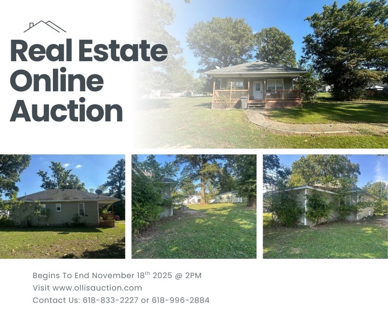 Image for Corner Lot Charm in Carterville Online Only Real Estate Auction