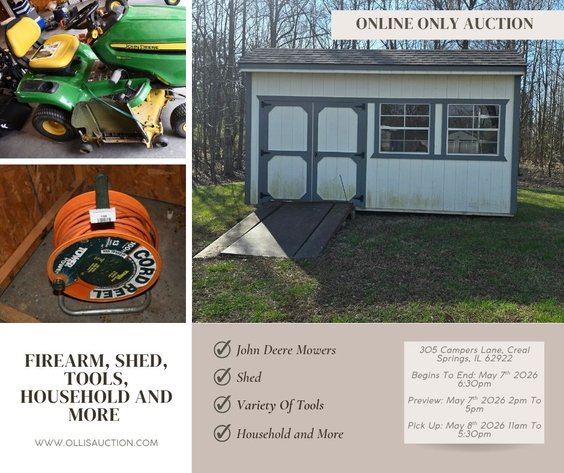 Image for Firearms, Shed, Tools, Household And More