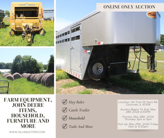 Image for Farm Equipment, John Deere Items, Household, Furniture and More