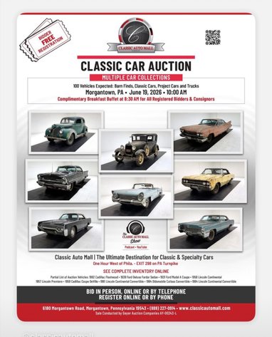 Image for Classic Auto Mall Classic Auto Auction – Morgantown, PA June 19th