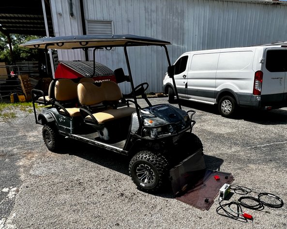 Image for Surplus Equipment, Sheds, Gooseneck Trailer, Golf Cart & More
