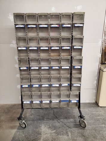 Image for Caged Shelving, Heavy Duty Storage Bins, Rolling Tool Chest