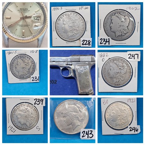 Image for Coins, More Coins, Firearms & a Rolex!