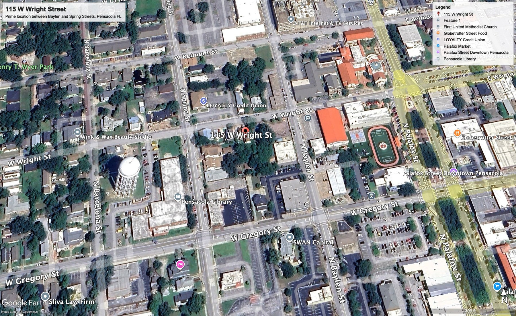 Image for 115 W. Wright St. Prime Downtown Pensacola FL Location