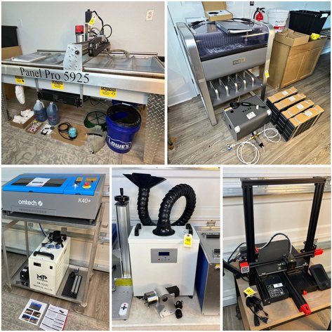 Image for Mini Excavator, Jet Skis, CNCs, 35 Firearms, Bullion, Tools, Military Gear, Modern Furniture & More