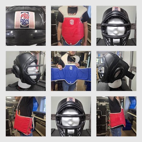 Image for Bulk Lot – ProForce Boxing & MMA Chest Guards & Headgear (700–900 Units Total)