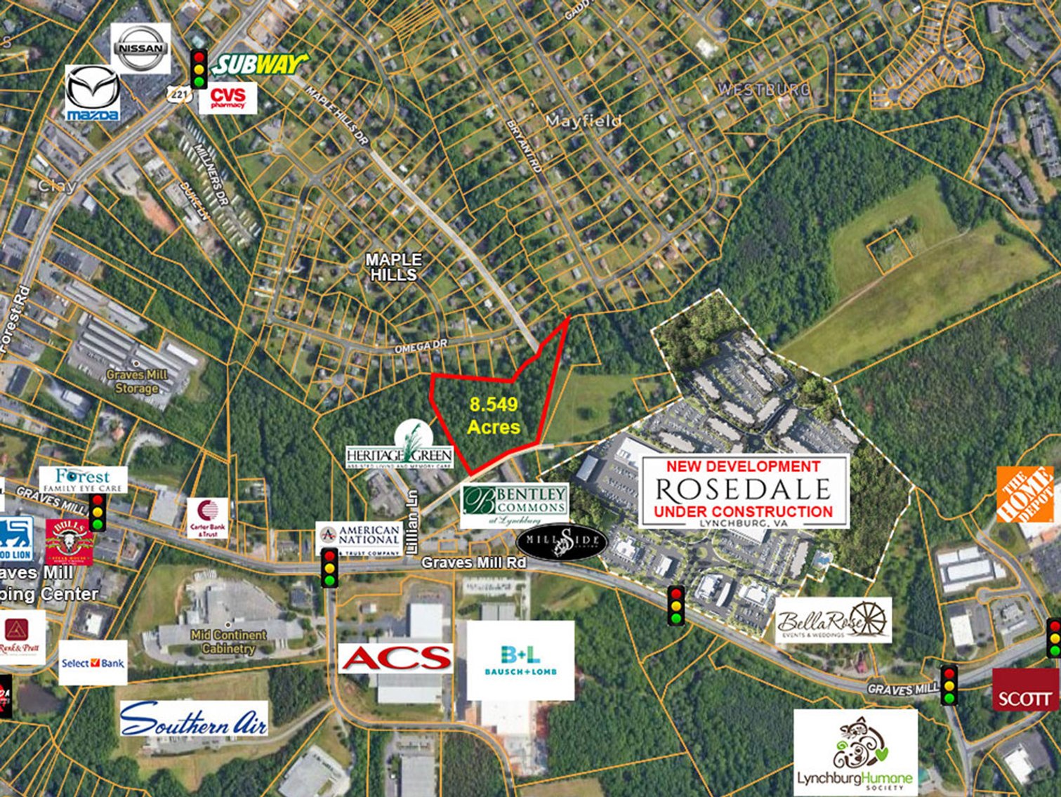Image for 8.549 Acres Business/Residential off Graves Mill Rd