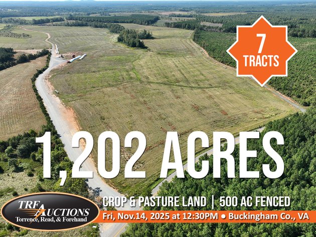 1202 Acre Farm in Scottsville VA
