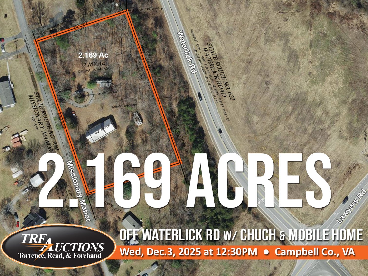 Image for Online Auction: 2 Acres with Mobile Home and Church