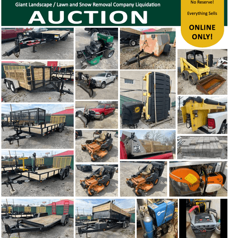 Image for (Toledo OH) Giant Lawn/Landscaping & Snow Removal Company Liquidation Auction! (Laskey)