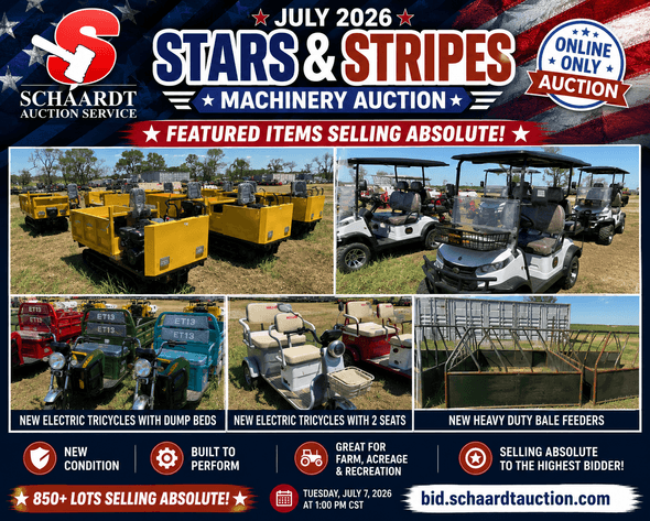 Image for July 2026 Stars and Stripes Equipment Auction